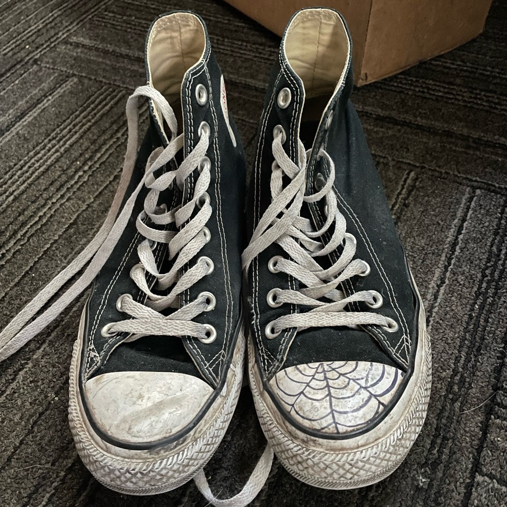 Converse Black and White High-Top Sneakers